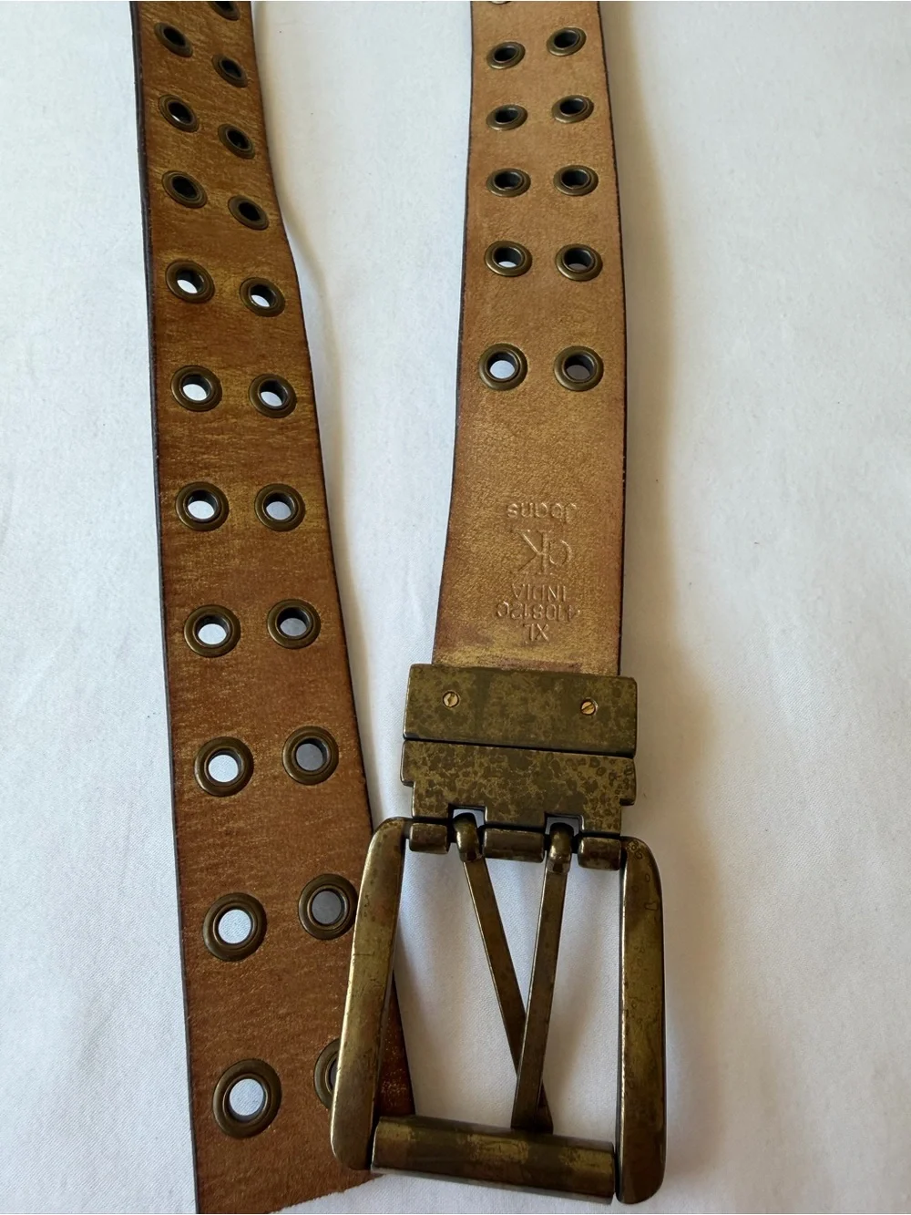 Calvin Klein Jeans Women’s Genuine Leather Brown Belt Size XL